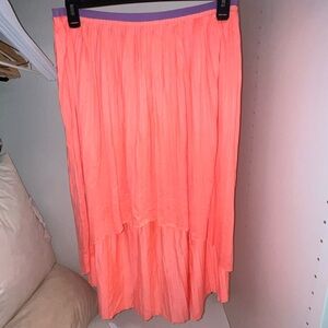 American Eagle Outfitters High Low Skirt in Coral and Purple